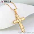 31959 Xuping wholesale Environmental Copper Alloy gold jewelry trendy brass cross pendant